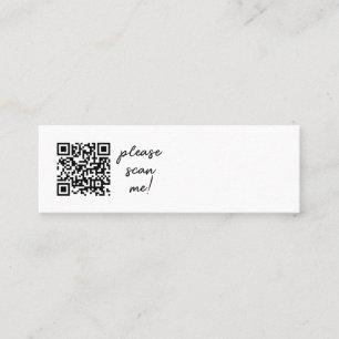 QR Code Business Card Mini Visitenkarte