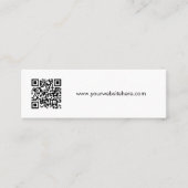 QR Code Business Card Mini Visitenkarte (Vorderseite)