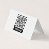 QR Code Business Card mit Ihren Farben und Ihrem S Visitenkarten (Rückseite)