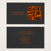 QR Code Business Card  Modern Professional  (Vorne & Hinten)