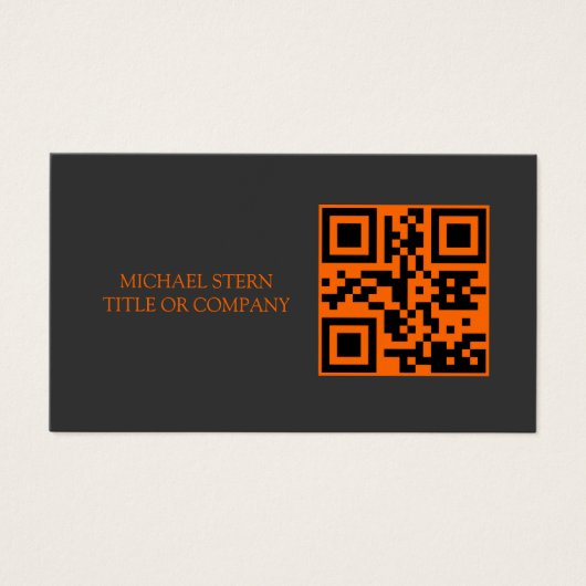 QR Code Business Card  Modern Professional  (Vorderseite)