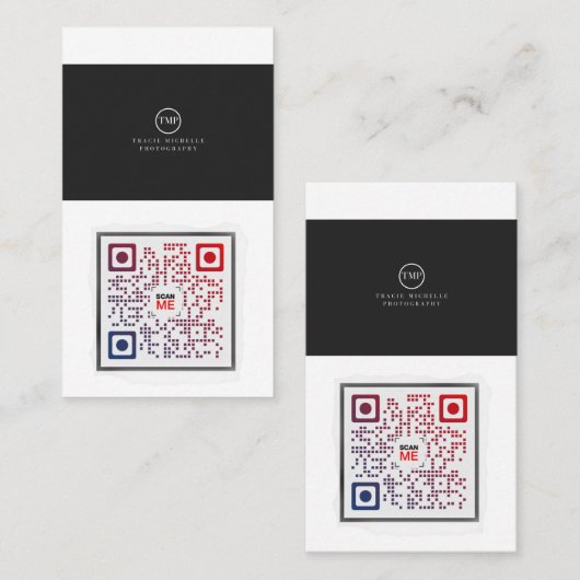 QR Code Business Card Telefonnummerkarte (Vorne/Hinten)