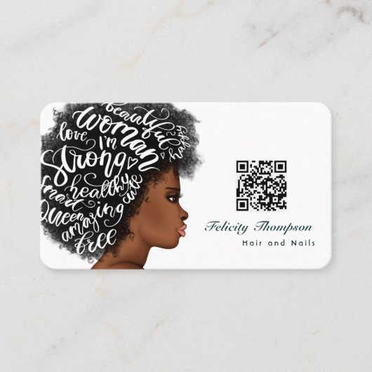 QR Code Business Card Visitenkarte (Vorderseite)