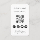 QR-Code Business Card Visitenkarte (Vorderseite)