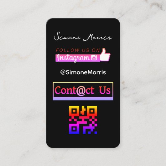 QR-Code Business Card Visitenkarte (Vorderseite)