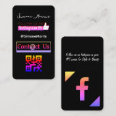 QR-Code Business Card Visitenkarte (Vorne/Hinten)