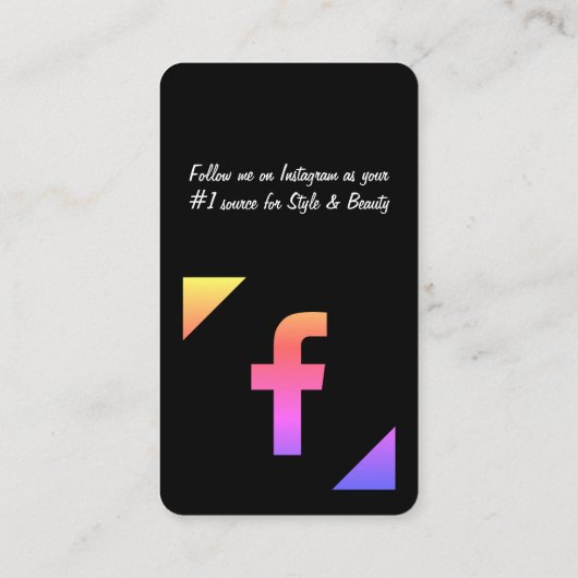 QR-Code Business Card Visitenkarte (Rückseite)