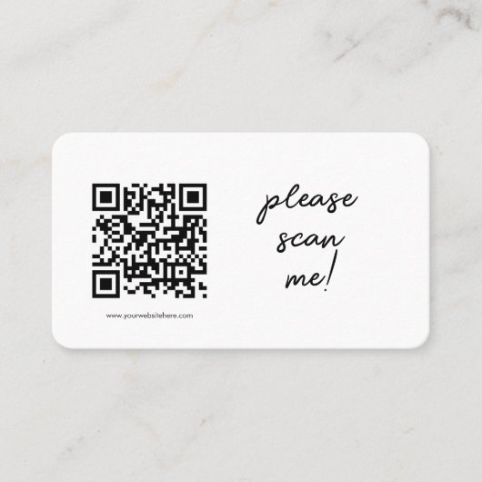 QR Code Business Card Visitenkarte (Vorderseite)