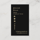 QR Code Business Card Visitenkarte (Rückseite)