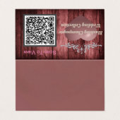 QR Code Business Card Visitenkarten (Außenseite Aufgefaltet)