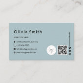 QR-Code-Business-Card-Vorlage Visitenkarte (Vorderseite)