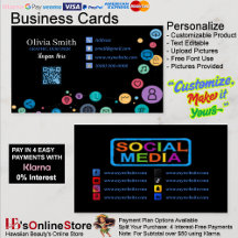 QR Code Business Cards 31 Paket mit 100