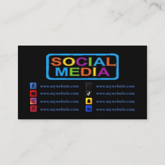 QR Code Business Cards 31 Paket mit 100 Visitenkarte (Rückseite)