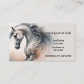 QR Code Business Cards für Pferde Visitenkarte (Vorderseite)