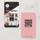 QR Code Business Cards-Logo Qr Instagramm Visitenkarte (Vorne/Hinten)