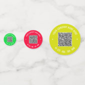 QR-Code Business Colorful Promotion Confetti Konfetti (Rückseiten)