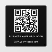 QR Code Business Company Beruflich Fensteraufkleber (Blatt)