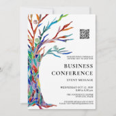 QR Code Business Conference Einladung (Vorderseite)