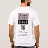 QR code Business Event Your Logo T-Shirt (Rückseite)