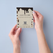 QR Code Business Flyer für Schokoladendesign (Gruppe)