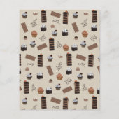 QR Code Business Flyer für Schokoladendesign (Hinten)