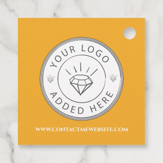 QR Code Business Geschenkanhänger (Rückseite)