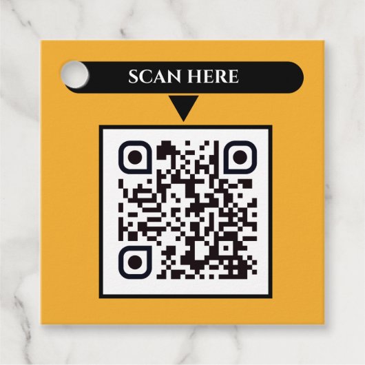 QR Code Business Geschenkanhänger (Vorderseite)