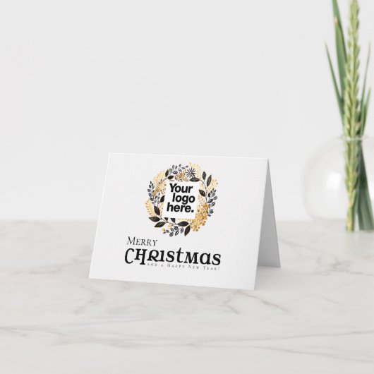 QR Code Business Holiday Card Feiertagskarte (Vorderseite)