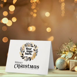 QR Code Business Holiday Card Feiertagskarte