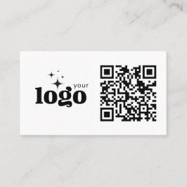 QR Code Business Ihr Logo hier Moderne Vorlage Visitenkarte