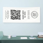 QR-Code-Business-Logo Banner (Messe)