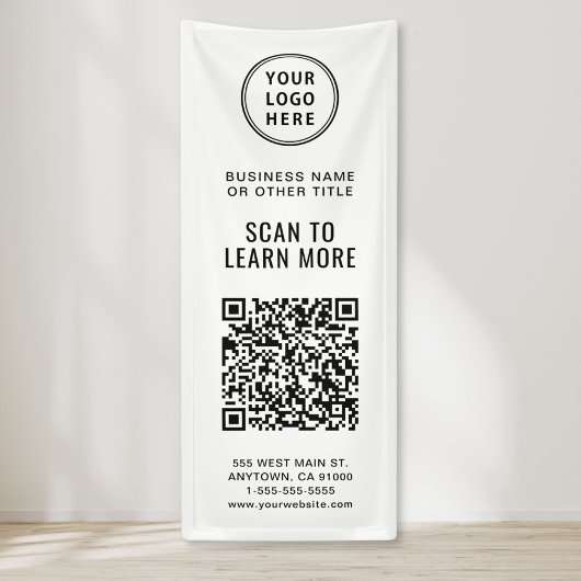 QR-Code-Business-Logo Banner