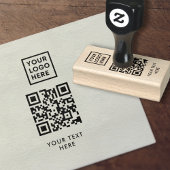 QR-Code-Business-Logo Beruflich Gummistempel