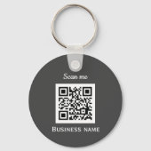 QR-Code-Business-Logo Beruflich, kundenspezifisch  Schlüsselanhänger (Vorderseite)