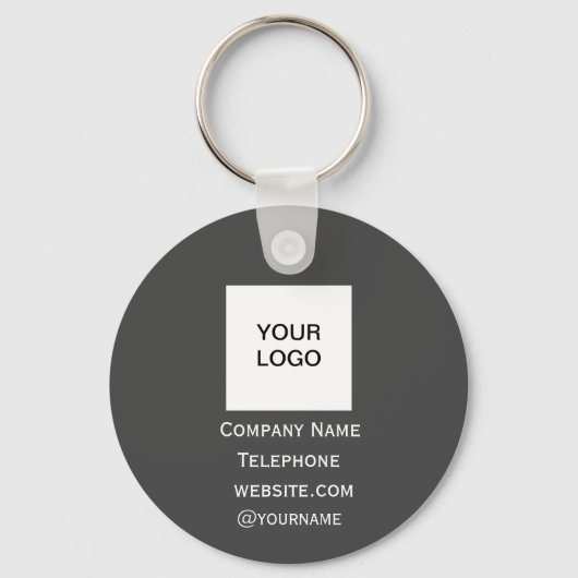 QR-Code-Business-Logo Beruflich, kundenspezifisch  Schlüsselanhänger (Rückseite)