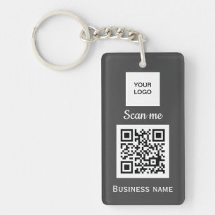 QR-Code-Business-Logo Beruflich, kundenspezifisch Schlüsselanhänger