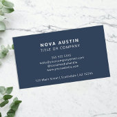 QR-Code-Business-Logo Beruflich Modernes Blau Visitenkarte