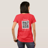 QR-Code-Business-Logo Beruflich Red Modern T-Shirt (Schwarz voll)