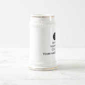 QR-Code-Business-Logo Beruflich Schwarz Bierglas (Mittel)