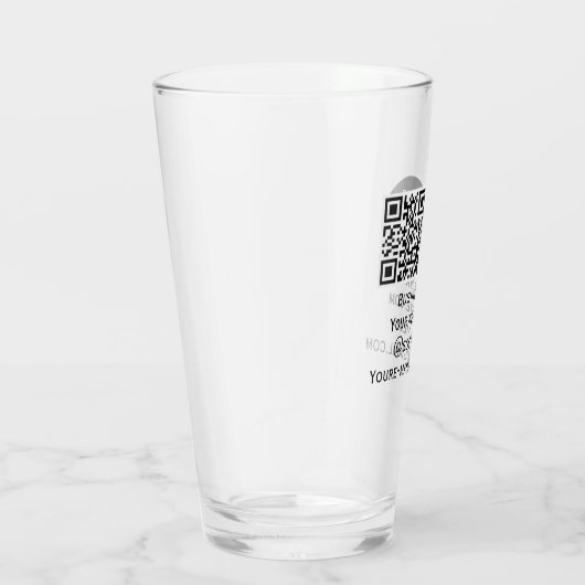 QR-Code-Business-Logo Beruflich Schwarz Glas (Rechts)