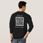 QR-Code-Business-Logo Beruflich Schwarz T-Shirt (Schwarz voll)