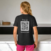 QR-Code-Business-Logo Beruflich Schwarz T-Shirt
