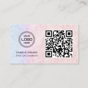 QR-Code-Business-Logo Beruflich und modern Visitenkarte