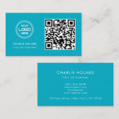 QR-Code-Business-Logo | Beruflich und modern Visitenkarte (Vorne/Hinten)