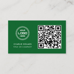 QR-Code-Business-Logo Beruflich und modern Visitenkarte