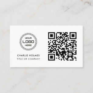 QR-Code-Business-Logo   Beruflich und modern Visitenkarte
