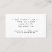 QR-Code-Business-Logo Beruflich Visitenkarte (Rückseite)