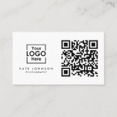 QR-Code-Business-Logo Beruflich Visitenkarte (Vorderseite)