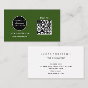 QR-Code-Business-Logo   Black Modern Beruflich Visitenkarte