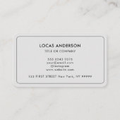 QR-Code-Business-Logo | Black Modern Beruflich Visitenkarte (Rückseite)